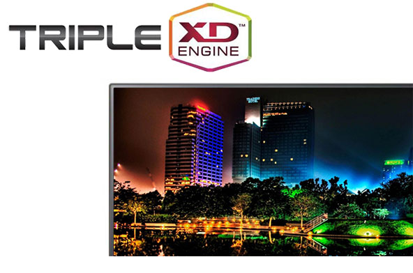 فناوری Triple XD Engine  در نمایشگر تلویزیون ال دبلیو 340