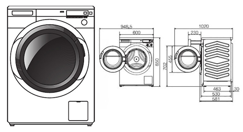 طراحی و ساختار ماشین لباسشویی