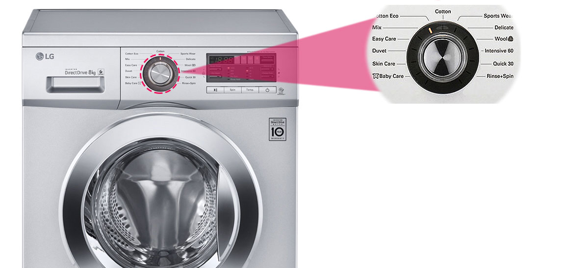 برنامه های متنوع شستشو ماشین لباسشویی