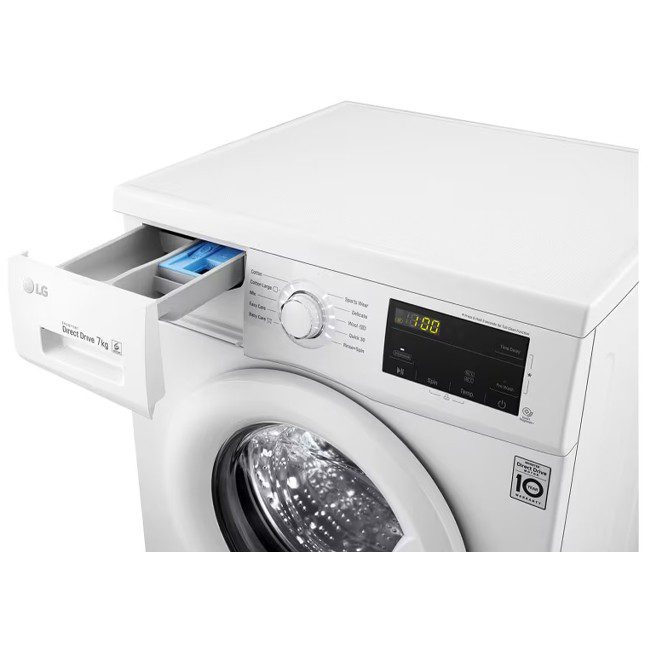 ماشین لباسشویی 8 کیلو سفید ال جی lg FH2J3TDNP0