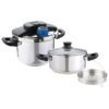 dl1040 delmonti 1 زودپز استیل دلمونتی کشویی 6 لیتری Delmonti DL1040 Pressure Cooker