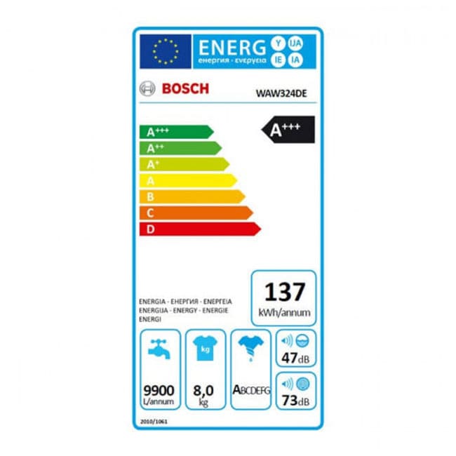 ماشین لباسشویی بوش 8 کیلو گرم مدل WAW324DE