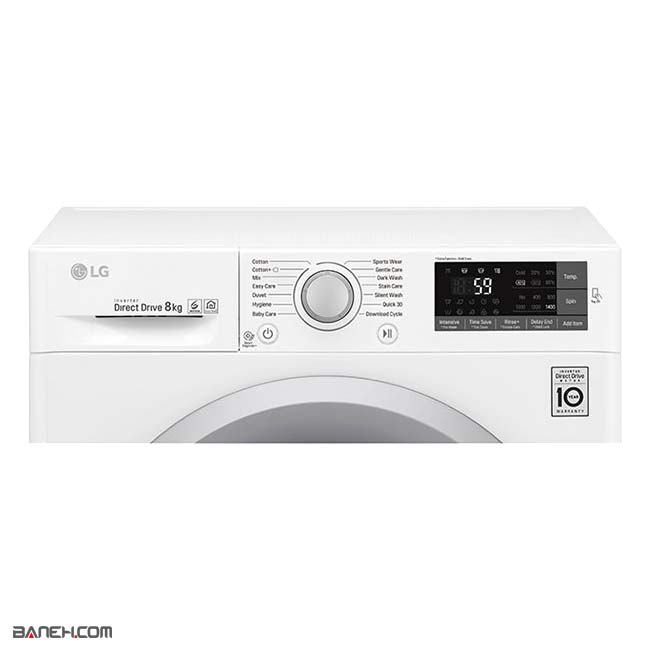 ماشین لباسشویی 8 کیلویی ال جی F2J5TNP3W LG