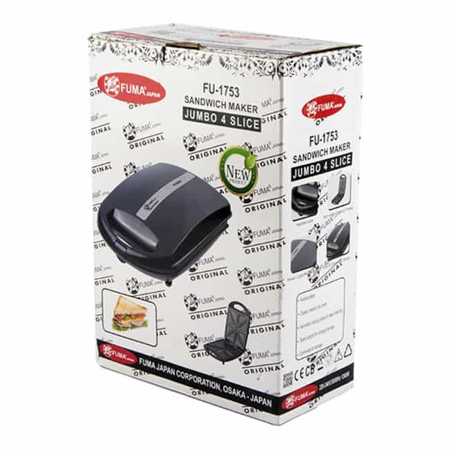 ساندویج ساز 1300 وات 2 صفحه فوما Fuma FU-1753