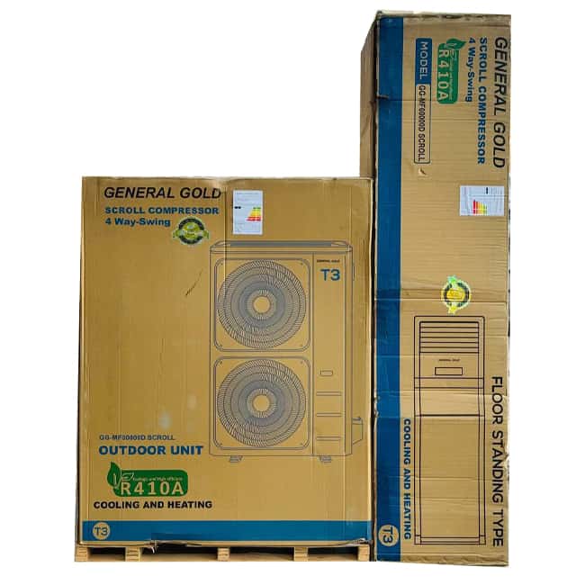 کولر گازی 60000 ایستاده جنرال گلد اسکرول GG-MF60000D Scroll T3