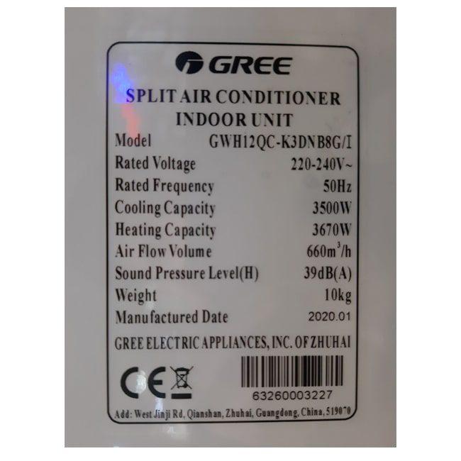 کولر گازی سرد و گرم گری 18000 دیواری اینورتر GWH18QD-K3DNB8B/I T1