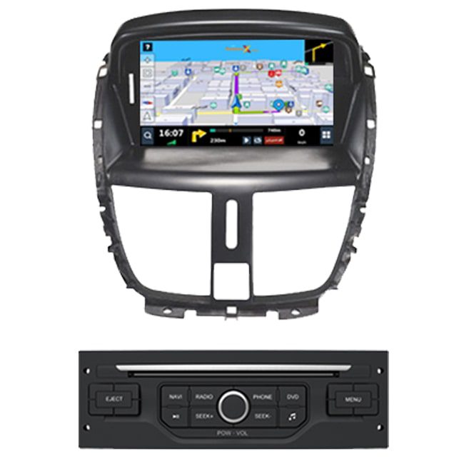 پخش فابریک خودرو و مانیتور ماشین پژو DYT-V207